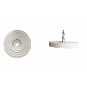 SOTTOSEDIA CON VITE Ø mm 23  - pz. 8 bianco  - Blister Koncreto