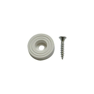 SOTTOSEDIA CON VITE Ø mm 28  - pz. 8 bianco  - Blister Koncreto