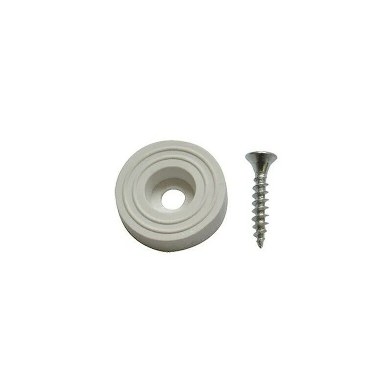 SOTTOSEDIA CON VITE Ø mm 28  - pz. 8 bianco  - Blister Koncreto