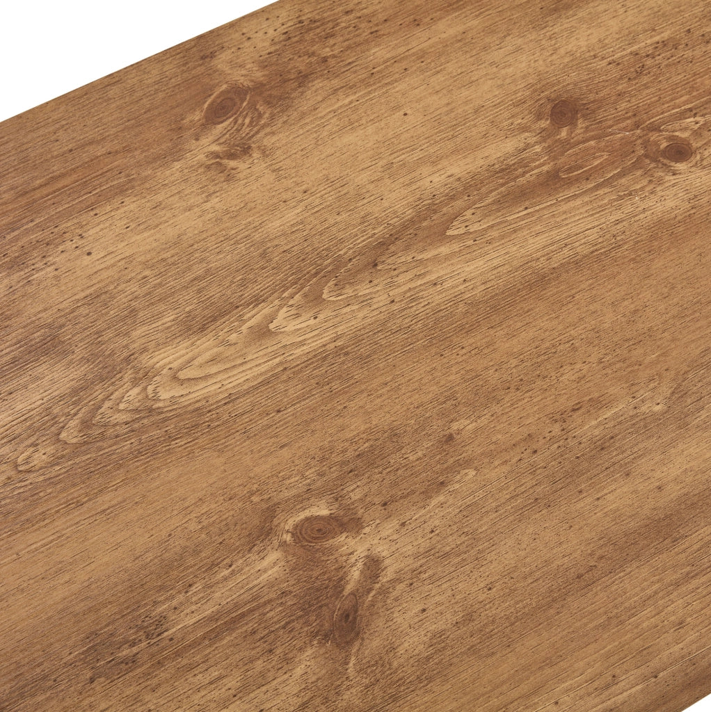 Tavolino da caffè rettangolare a 2 livelli in MDF; 104x65;5x28 cm; colore legno