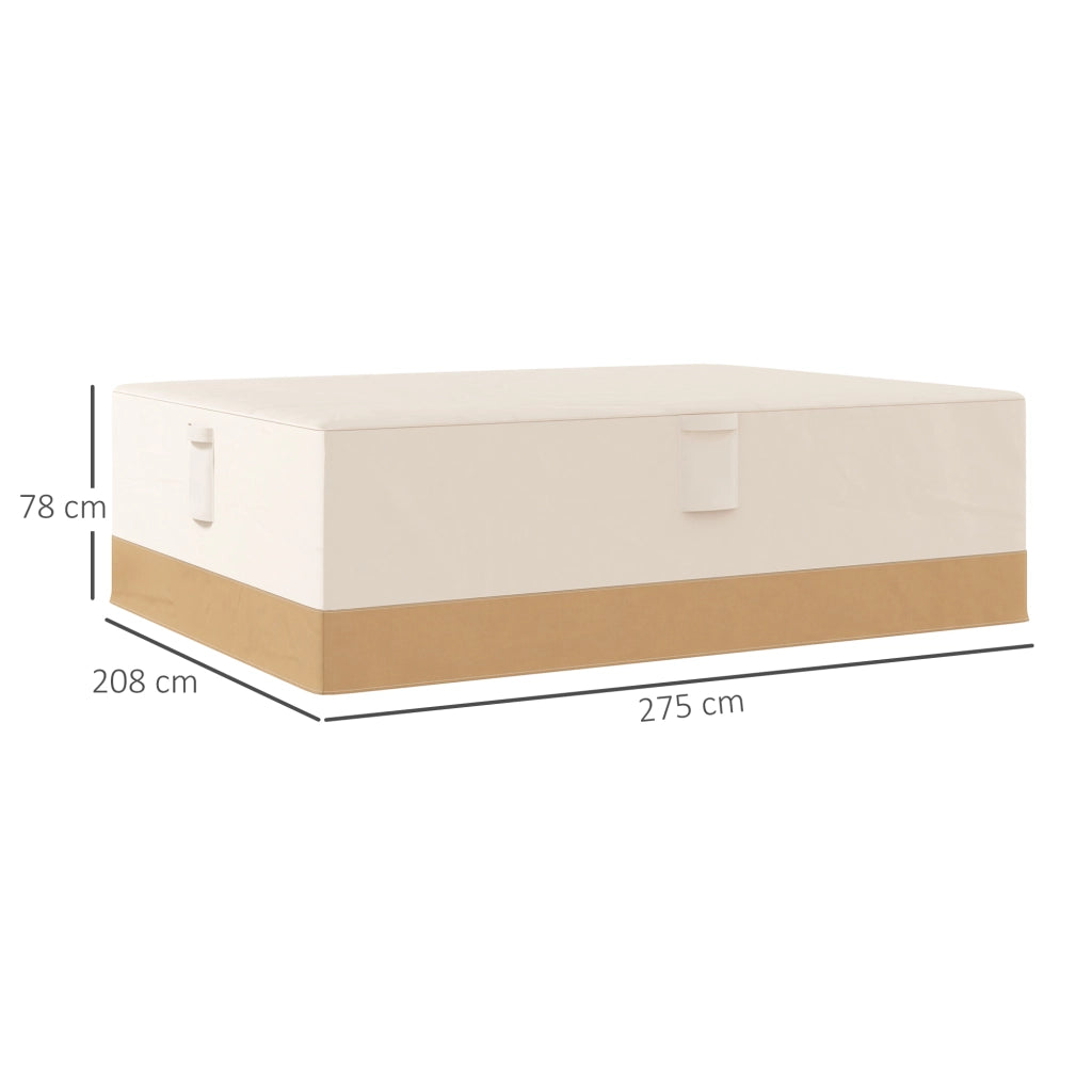 Copertura per Mobili da Giardino ¨C zephmum ¨C Tessuto Oxford 600D Impermeabile 275x208x78 Beige