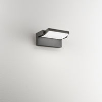 Applique Da Esterno Moderna Monitor Alluminio Grigio Acrilico Led 21W 3000K