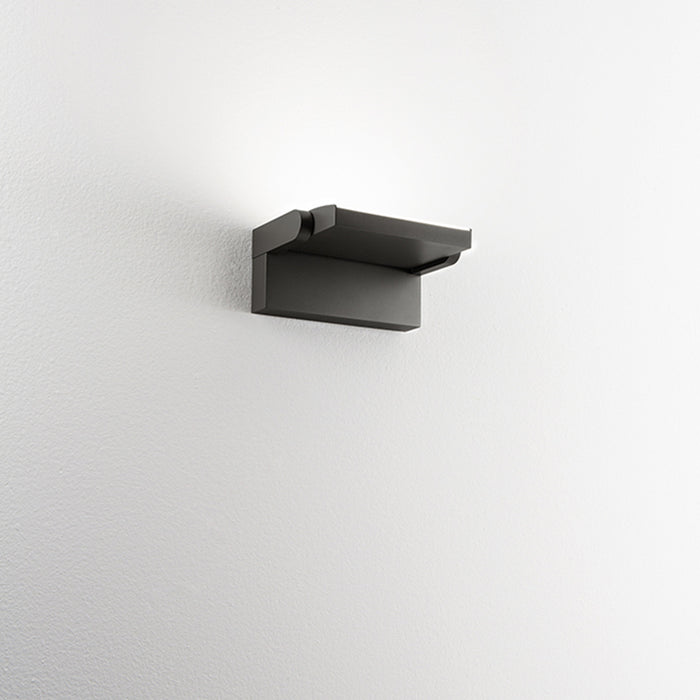 Applique Da Esterno Moderna Monitor Alluminio Grigio Acrilico Led 21W 3000K