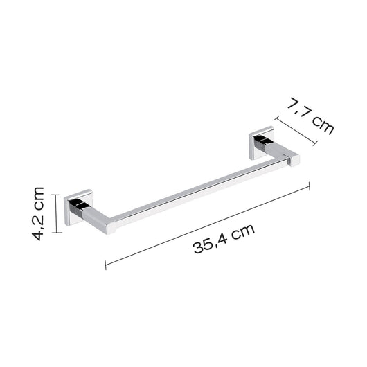 Portasalviette 35 cm in acciaio inox AISI 304 e Cromall 6921-35 Gedy serie COLORADO Cromato