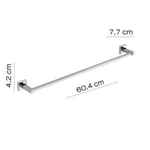 Portasalviette 60 cm in acciaio inox AISI 304 e Cromall 6921-60 Gedy serie COLORADO Cromato