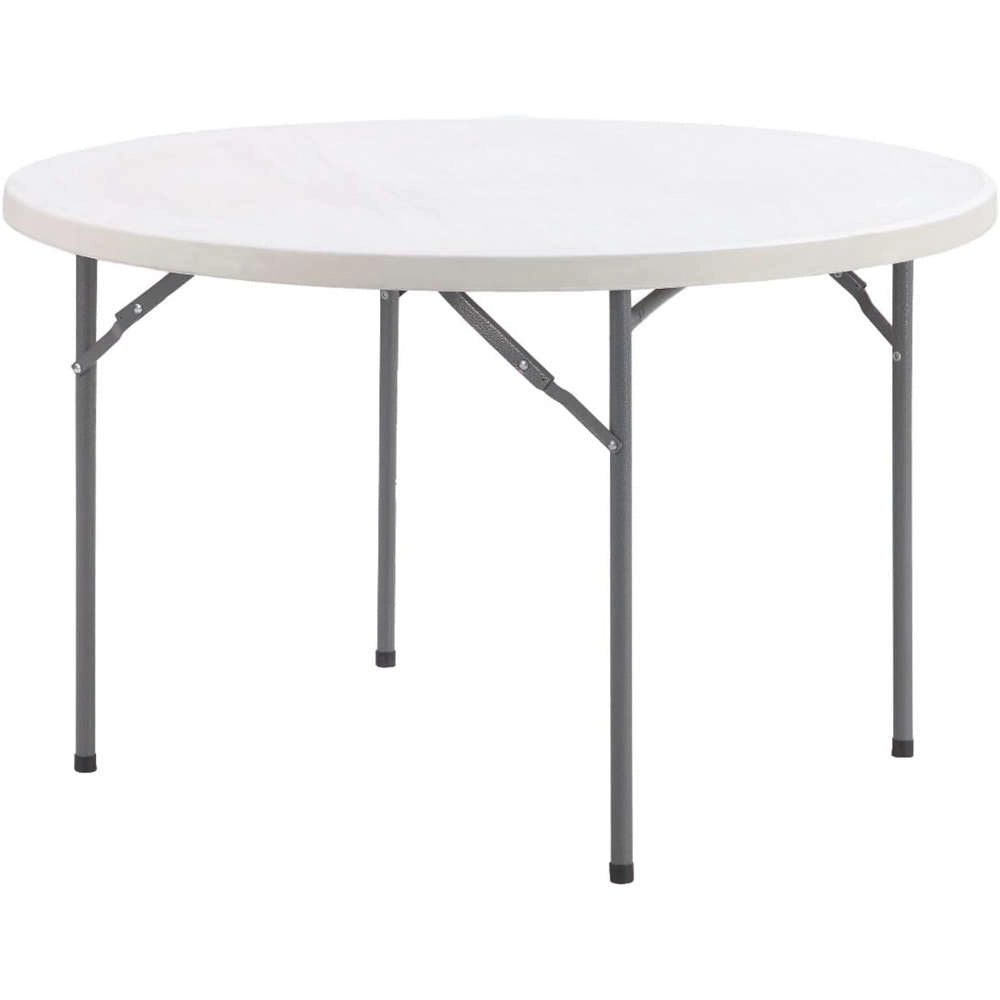 Tavolo in Plastica Pieghevole Tondo Bianco Catering Verdelook Formato: 180 cm