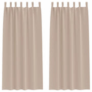 Tende Oscuranti | Tende Blackout con Anelli 2 pz Talpa 245 x 140 cm Poliestere