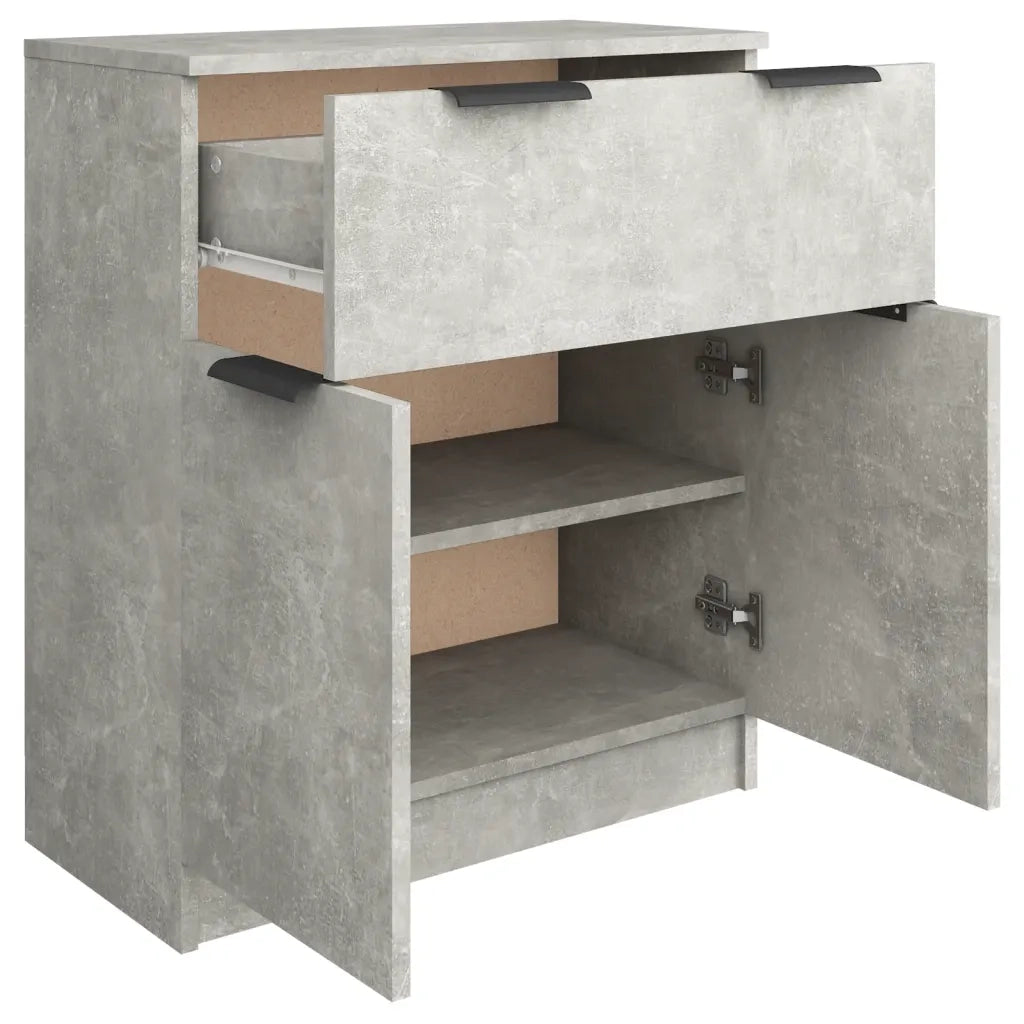 Credenza Grigio Cemento 60x30x70 cm in Legno Multistrato cod mxl 71020