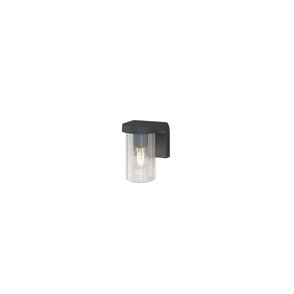 LUGANO APPLIQUE 1 LUCE ATTACCO E27 GRIGIO ANTRACITE IP54