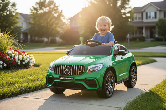 Macchina Elettrica per Bambini Licenza Ufficiale Mercedes AMG GLC63S Coupè 10,8V 5,4 Ah Verde