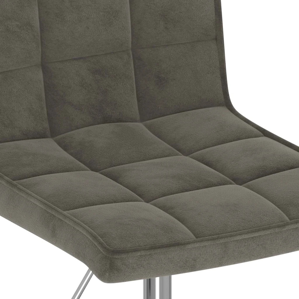 Sedie da Pranzo Girevoli 4 pz Grigio Scuro in Velluto 3089290