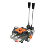 Distributore idraulico a 2 leve, attacco di installazione M22x1,5 portata 80L/min Trattore Forestale Breckner Germany