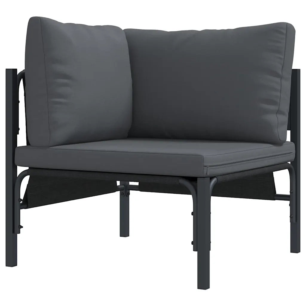 Mobili da Esterno con cuscino Antracite 80 x 80 x 71 cm Acciaio CFW5481156