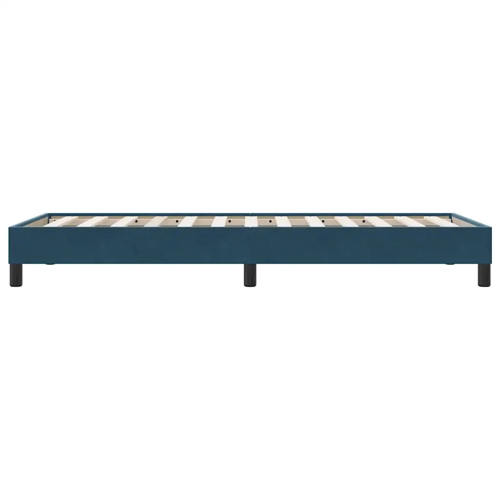 vidaXL Giroletto a Molle senza Materasso Blu Scuro 90x210 cm Velluto