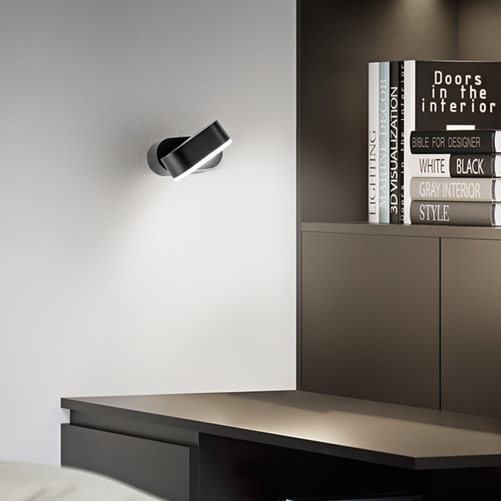 Applique Da Esterno Moderna Candy Alluminio Nero Vetro Led 6W 3000K