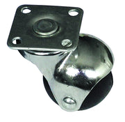Utilia RUOTA GIREVOLE PER MOBILI CUFFIA CROMATA  mm. 40-piastra mm. 38x38 4.00 pz