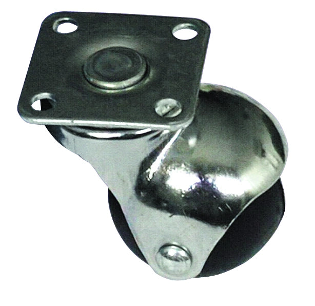 Utilia RUOTA GIREVOLE PER MOBILI CUFFIA CROMATA  mm. 40-piastra mm. 38x38 4.00 pz