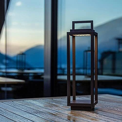 AB+ 9105517002 ab+ by Abert Resort Lampada da tavolo portatile ricaricabile IP54 LED integrato dimmerabile colore Corten