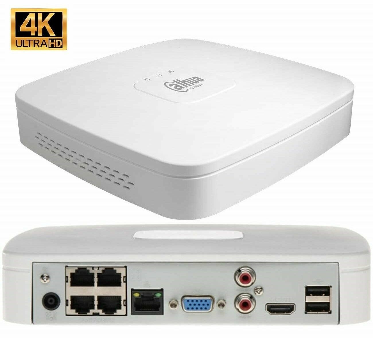 Nvr 8ch 12mp 960gb ip vga+hdm eptz con ssd960gb - NVR4108-4KS3(960G)