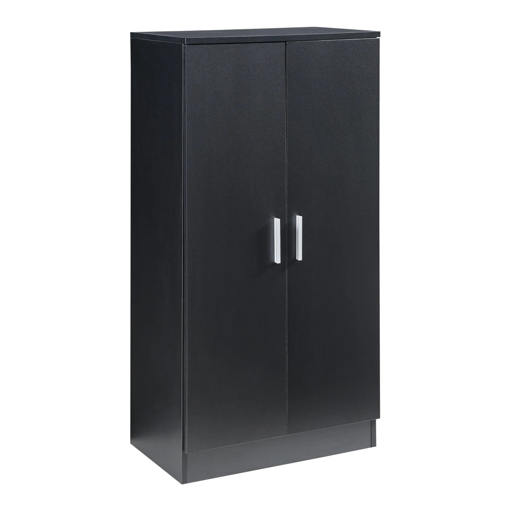 Scarpiera/scaffale con 2 ante 108 x 55 x 35 cm nero 03_0008950