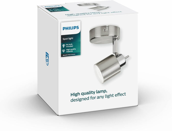 PHILIPS SPOT MERANTI FARETTO SINGOLO NICKEL IN METALLO CROMATO OPACO 5031017E7