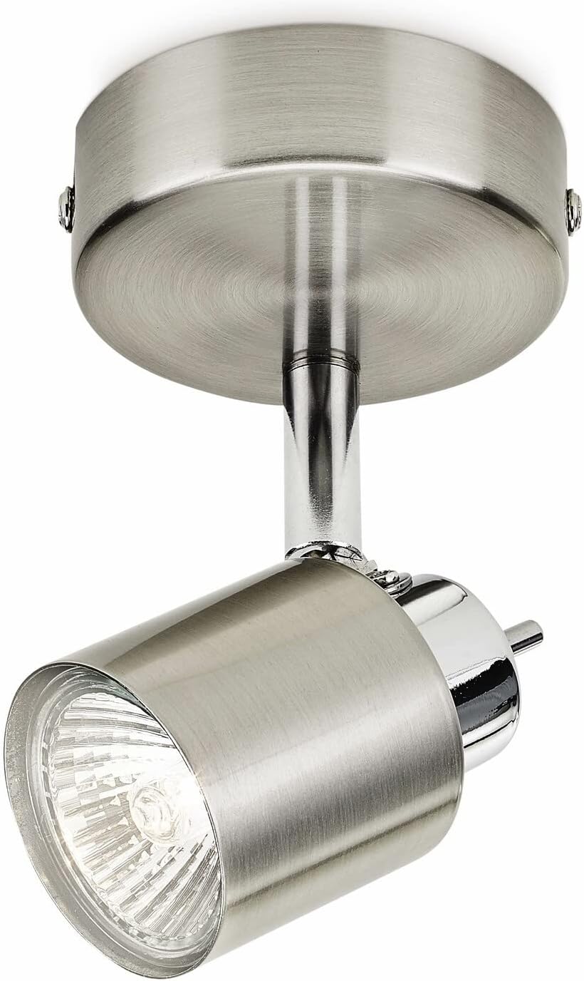 PHILIPS SPOT MERANTI FARETTO SINGOLO NICKEL IN METALLO CROMATO OPACO 5031017E7