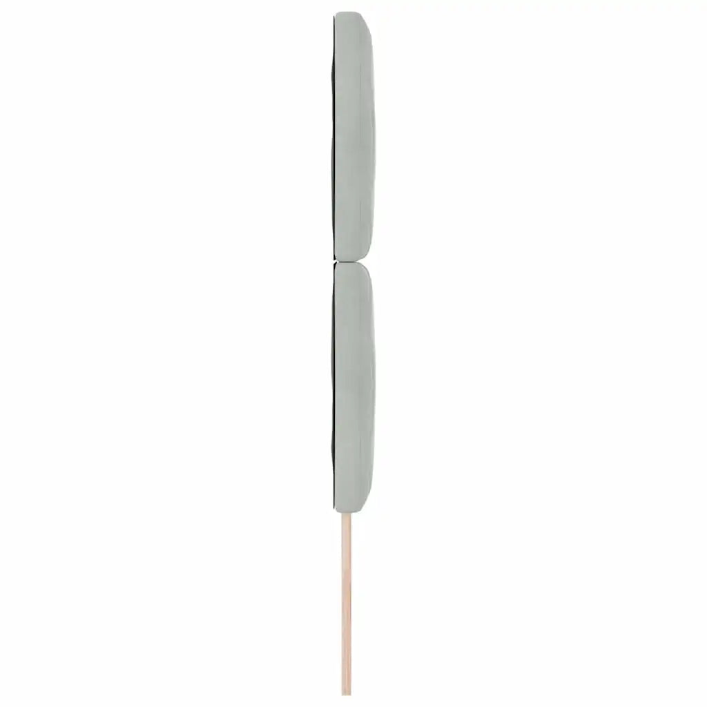 Testiera LED Geometrico Grigio chiaro 80 cm Velluto 3338482