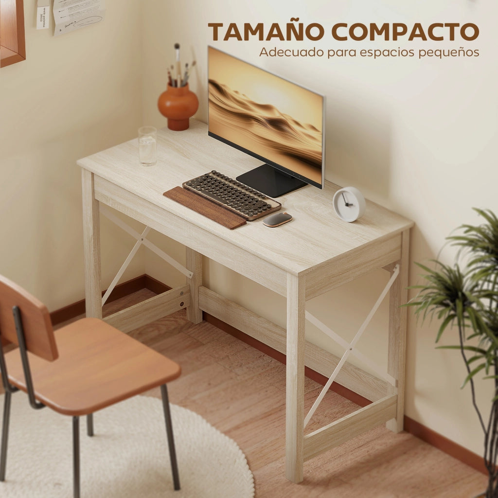 Scrivania Moderna ¨C Zephmum ¨C Legno Rovere 105x50x76 cm