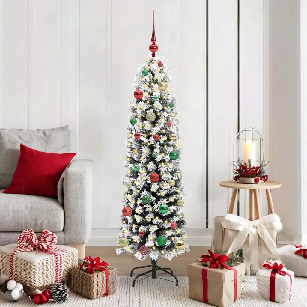 Albero di Natale artificiale con 150 LED Verde 150 cm 3395013