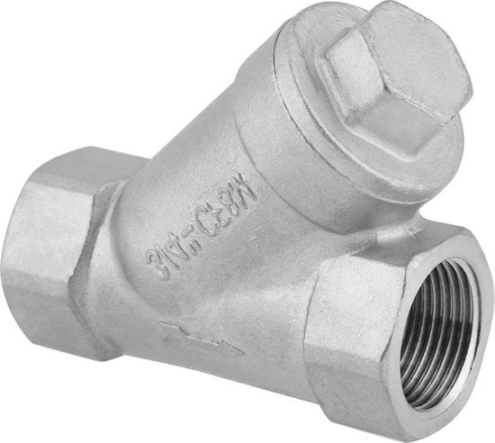 Y zeef 3/4" DN20 PT tubo - RVS Y-vortice zeef per acqua, olio e gas.