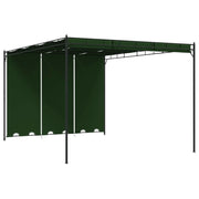 Gazebo 4 x 3 x 2,3 m Verde Poliestere e Acciaio