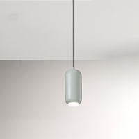 Sospensione Contemporanea Bullet Metallo Verde Salvia Led 9W 3000K