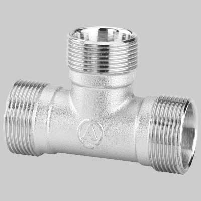 RACCORDO A T DOPPIO CROMATO - 24 x 19 - 1 pezzi - ARTECLIMA