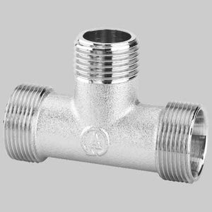 RACCORDO A T MASCHIO CROMATO - 1/2 - 1 pezzi - ARTECLIMA