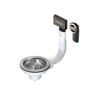 PILETTA D. 114  MM TAPPO SATIN. TROPPOPIENO ROTONDO E RETTANGOLARE- 11/2 Inox- LBPLA- pezzi 1