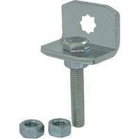 SUPPORTO ANGOLARE REGOLABILE X MOTORE APRIMATIC - ACC ZINC + BULLONE + DADI M10  S.MM 10 MM 34X34X50