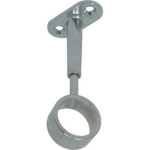 REGGITUBO ARMADIO TONDO REGOLABILE CENTRALE - ZAMA CROMATO H.MM 62/102 TUBO MM 18- 12 pezzi