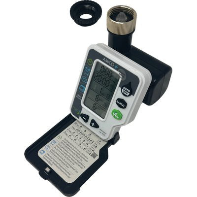 CENTRALINA IRRIGAZIONE AMICO +1 METAL RAIN - INNESTO RAPIDO 3/4F 2XSTILO AA VOLT 1,5