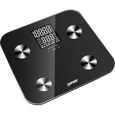 BILANCIA PESAPERSONE DIGITALE ZHS816 ZEPHIR - VETRO SLIM CM 31 KG 200 4XAAA NON INCLUSE