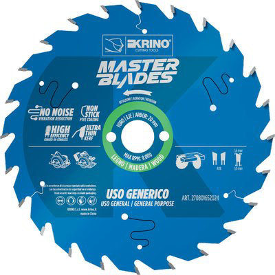 LAMA CIRCOLARE X LEGNO MASTER BLADES KRINO - MM 250X30 DENTI 40