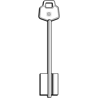 CHIAVE DOPPIA MAPPA 4TR  TRL SILCA - OTTONE NICHELATO- 5 pezzi