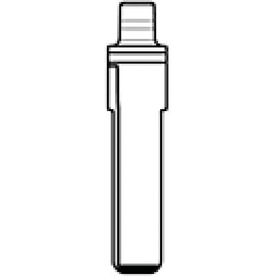 CHIAVE FLIP AUTO VOLKSWAGEN HU103T SILCA - OTTONE NICHELATO