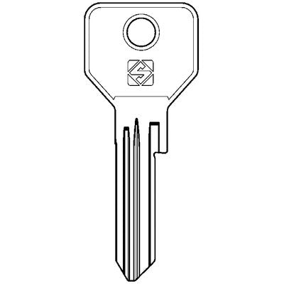 CHIAVE PIATTA CISA CS198 SILCA - OTTONE NICHELATO- 5 pezzi