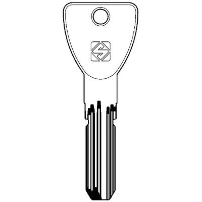 CHIAVE PUNZONATA VIRO MC27R SILCA - OTTONE NICHELATO- 2 pezzi