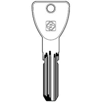 CHIAVE PUNZONATA VIRO MC27R SILCA - OTTONE NICHELATO- 2 pezzi