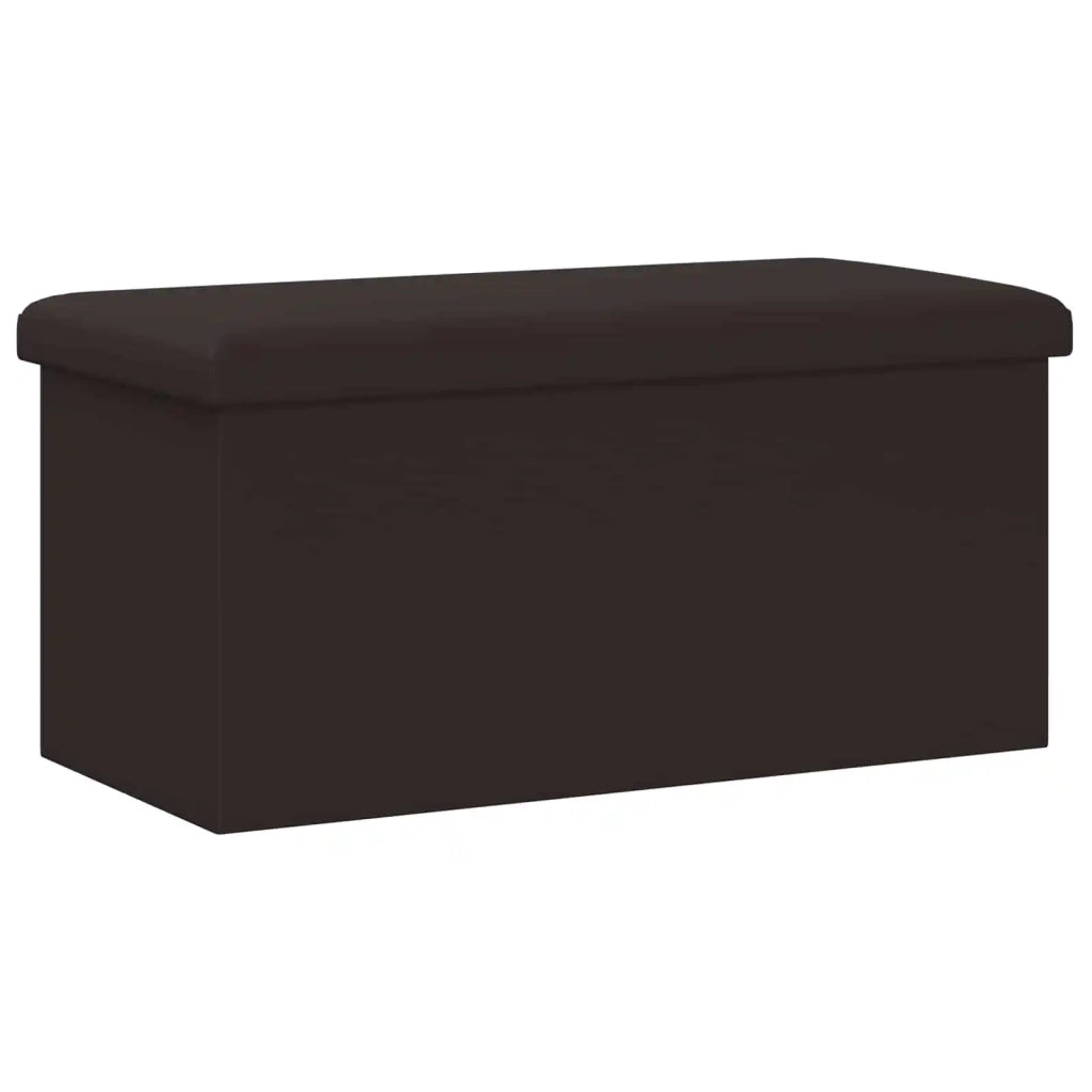 Panchina di stoccaggio pieghevole Marrone PVC 42045235