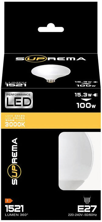Suprema LAMPADA A LED GLOBO E27  luce calda 15,3 W - 1521 lumen 6.00 pz
