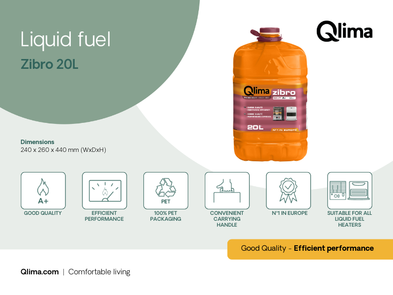 COMBUSTIBILE QLIMA ZIBRO 20 L- 1,0 pz