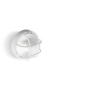 PLAFONIERA TONDA GRIGLIA BIANCO- 1,0 pz