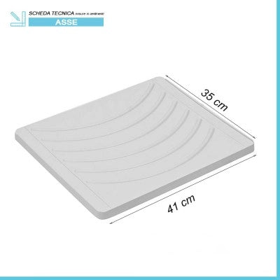 Asse lavapanni 41x35 cm in PVC per lavatoio in resina 50x50 cm
